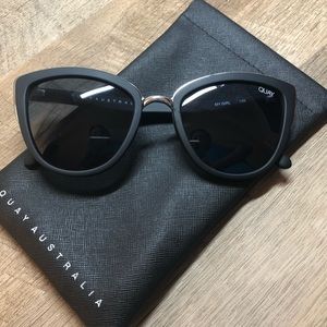QUAY “MY GIRL” Oversized Cat-Eye Sunglasses